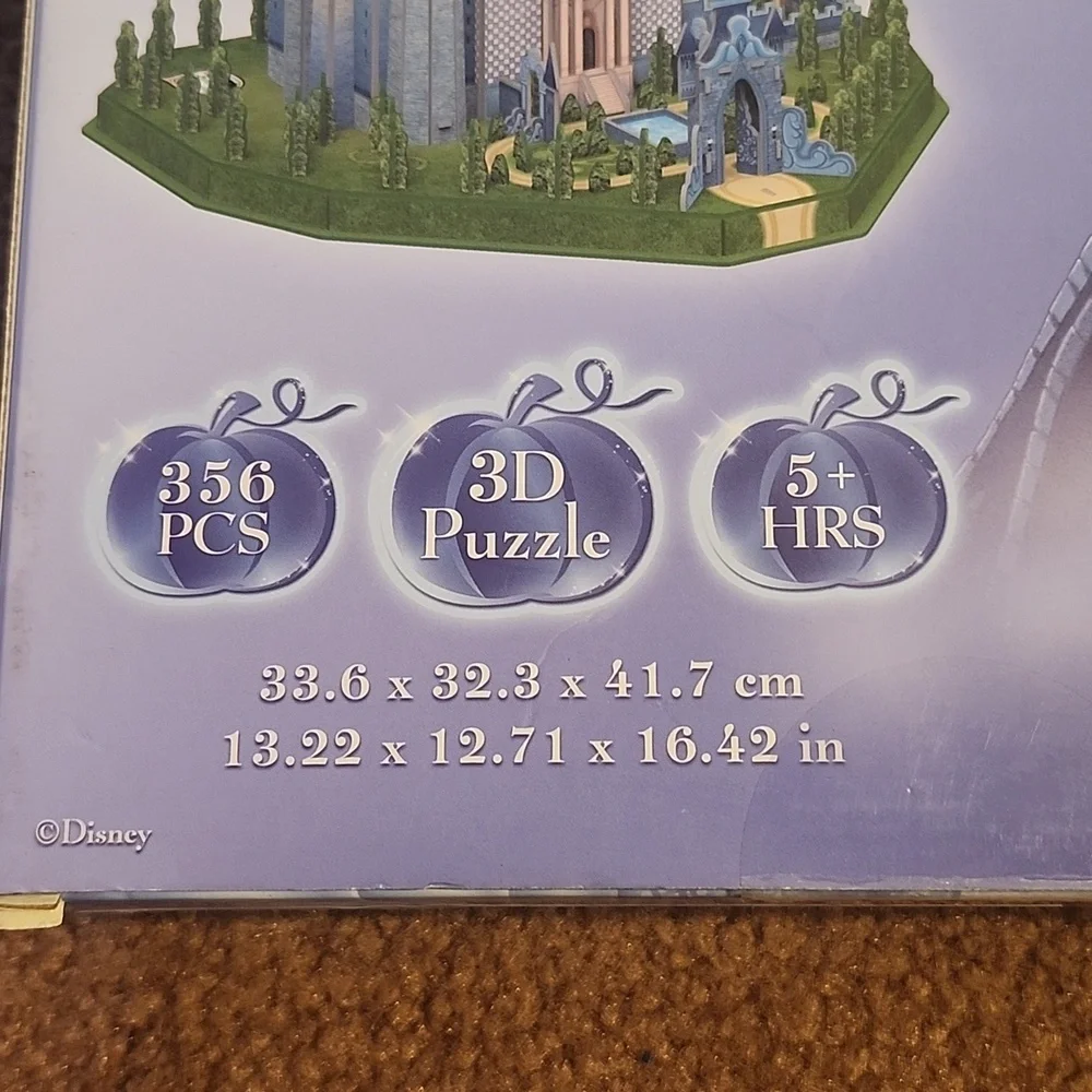 NIP Disney Princess Cinderella 3D Puzzle Castle Ages 8+ Activity Toy Girls